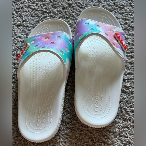 Tie-Dye Crocs Slides - Picture 4 of 4